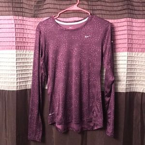 Purple Nike running long sleeve